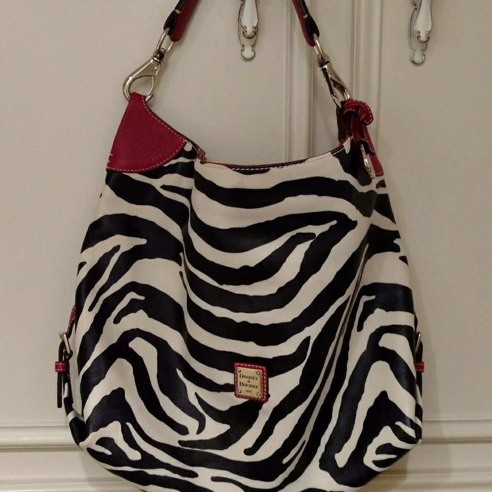 Dooney & Bourke zebra Hobo